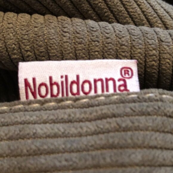 Nobildonna Bean Bag Chair, Corduroy Cover (No Filler) 35"×43", Warm Grey - Picture 12 of 12